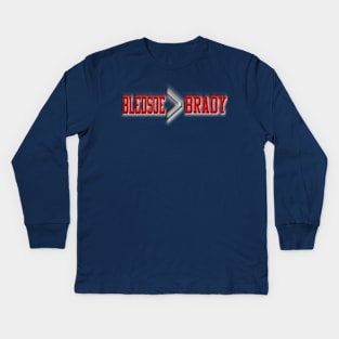 Bledsoe is better than Brady Kids Long Sleeve T-Shirt